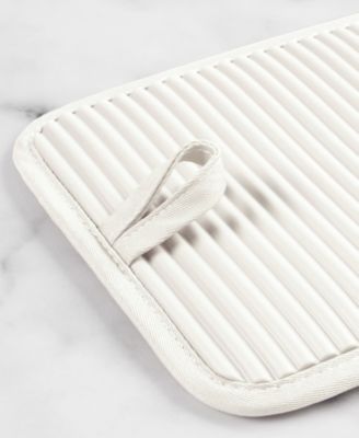 Ribbed Soft Silicone Pot Holder Set, 2 Piece