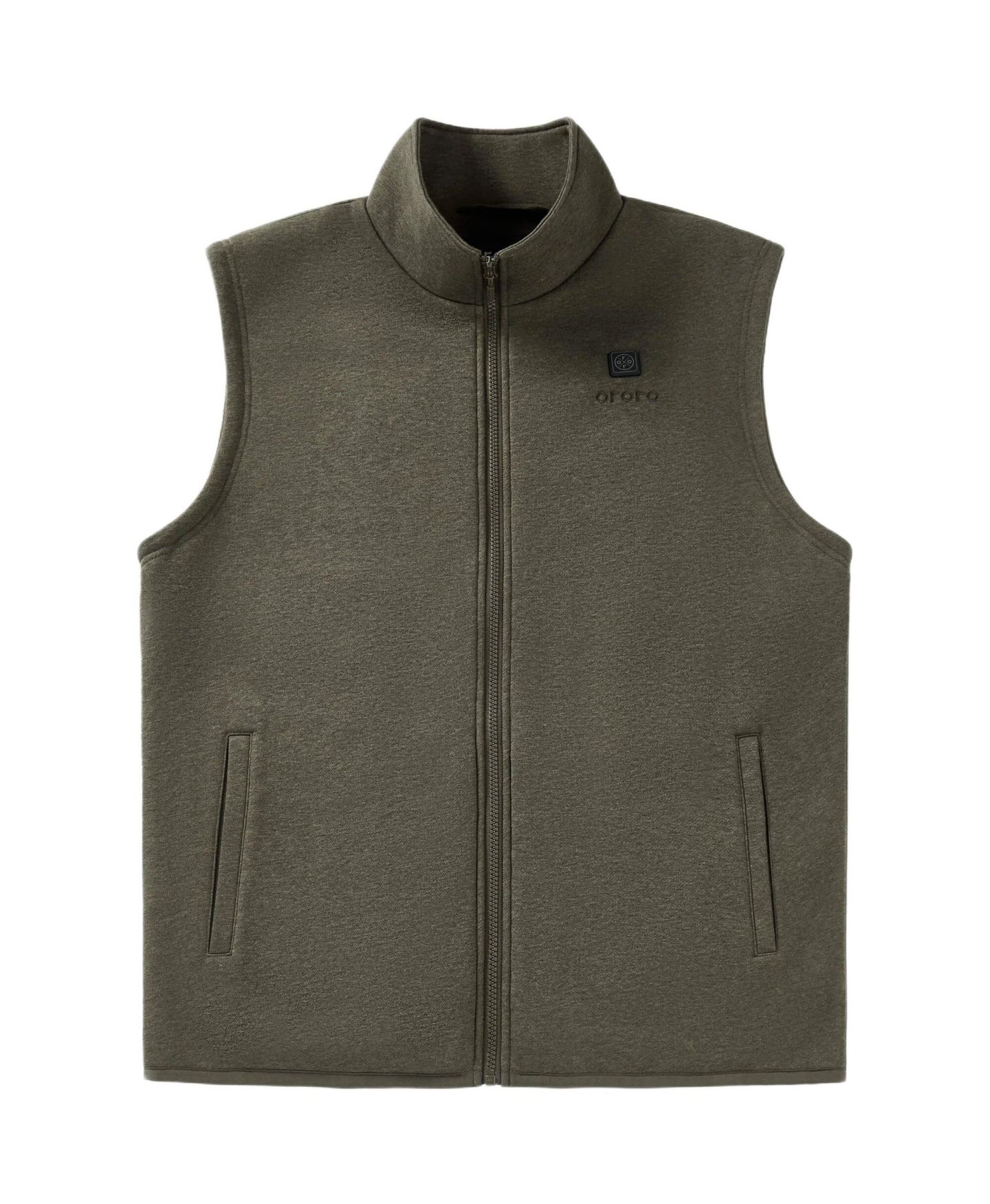 Мужской жилет ororo 4-Zone Fleece Heated Vest, цвет: Армейский зелёный — фото 1
