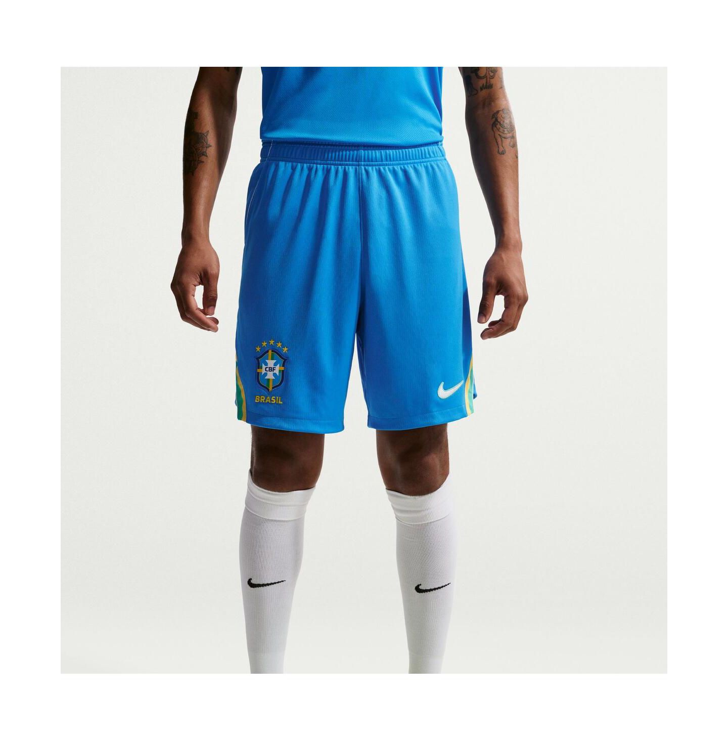 Мужские шорты Nike Blue Brazil National Team 2026 Home Stadium Replica — фото 1