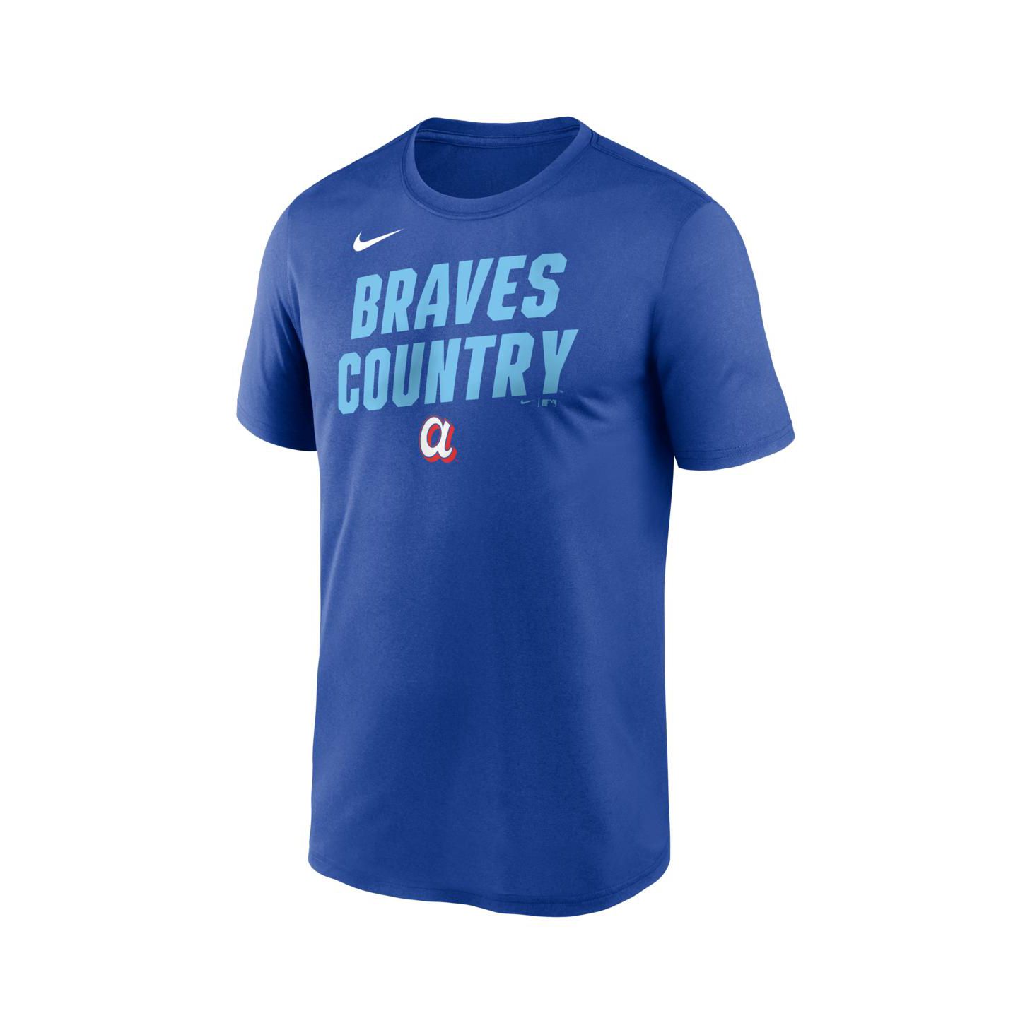 Мужская футболка Nike Royal Atlanta Braves 2026 City Connect Team Phrase Script Dri-FIT — фото 2