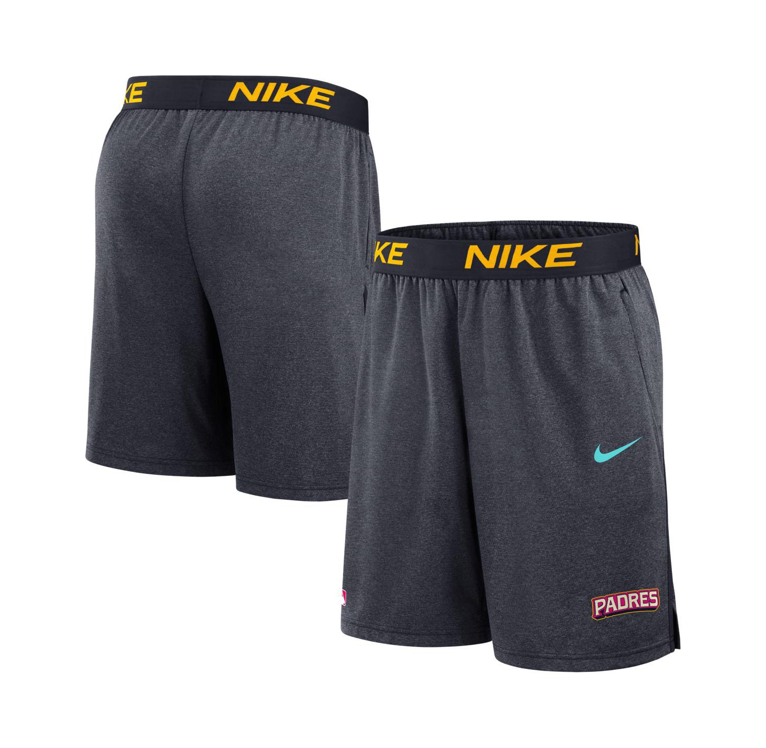 Men's Obsidian San Diego Padres 2026 City Connect Authentic Collection Dri-FIT Knit Shorts