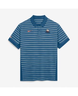 Men's Blue Milwaukee Brewers 2026 City Connect Authentic Collection Striped Victory Dri-FIT Polo Shirt