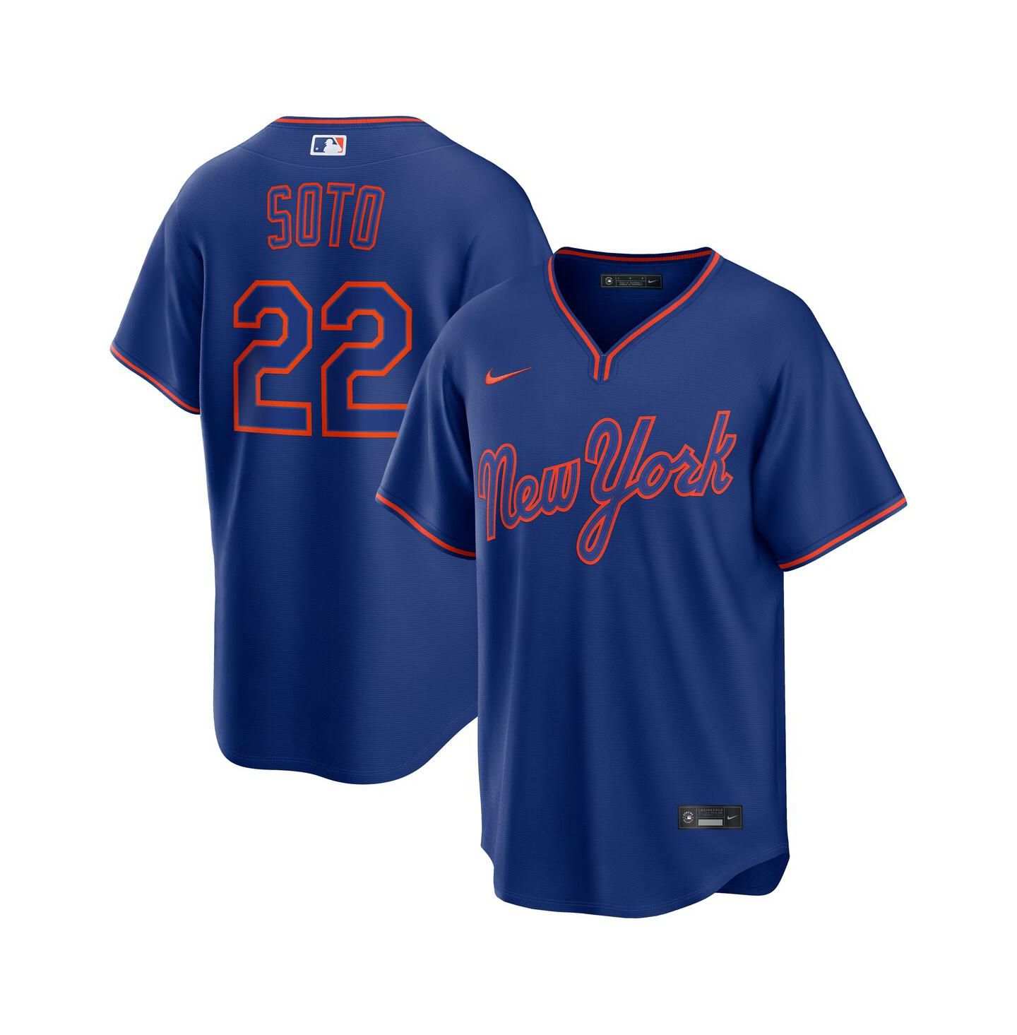 Мужской топ Nike Juan Soto Royal New York Mets Alternate Replica Jersey — фото 1