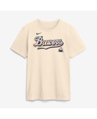 Men's Cream Milwaukee Brewers 2026 City Connect Wordmark T-Shirt