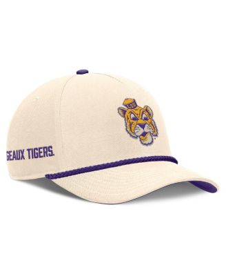Men's and Women's Natural LSU Tigers Legacy Vintage Rope Rise Adjustable Hat