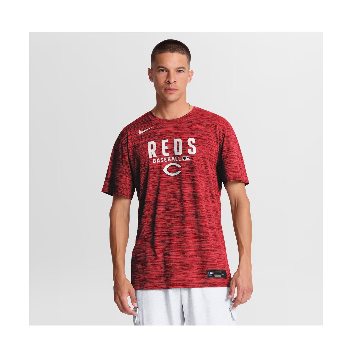 Мужская футболка Nike Red Cincinnati Reds Authentic Collection Velocity Dri-FIT — фото 1