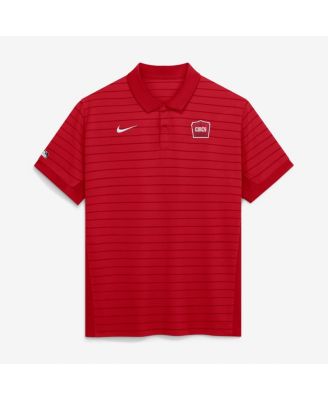 Men's Red Cincinnati Reds 2026 City Connect Authentic Collection Striped Victory Dri-FIT Polo Shirt