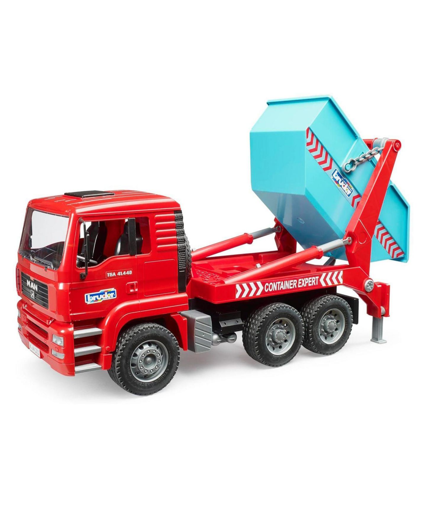 Детская игрушка Bruder 1/16 Scale Man Tga Skip Loader Toy Truck, цвет: Красный — фото 3