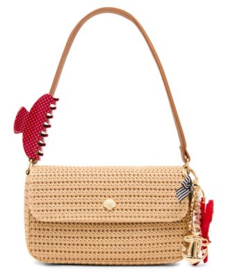 Alanna Straw Small Shoulder Handbag