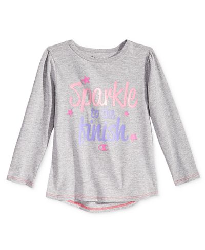 Champion Little Girls' Graphic-Print Long-Sleeve T-Shirt