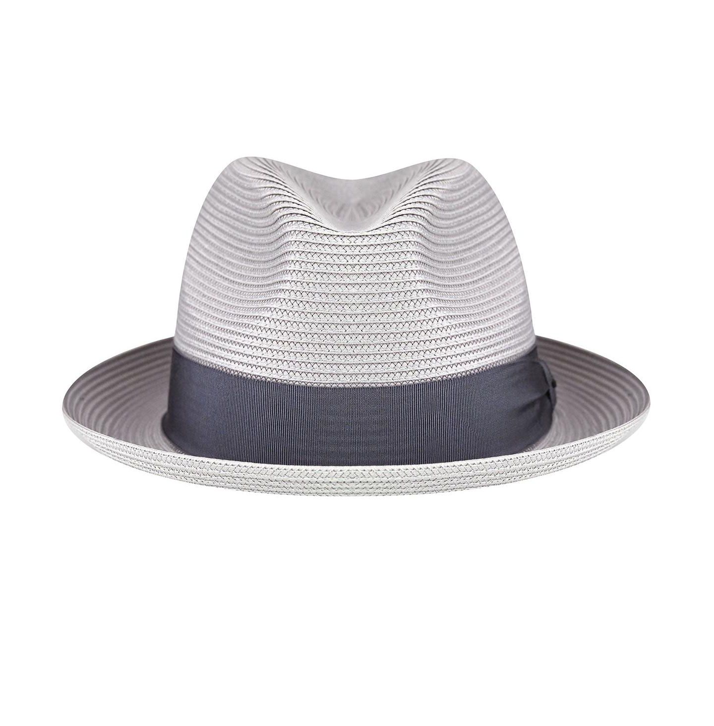 Мужские головные уборы Bailey 1922 Craig Braided Fedora, цвет: Серый — фото 2