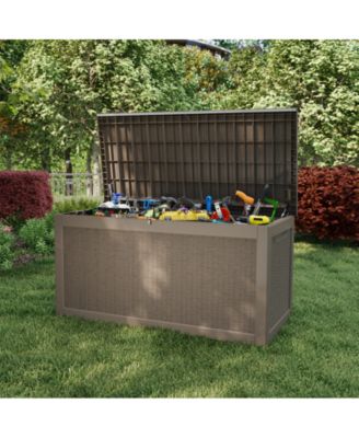 260 Gallon Extra Large Waterproof Resin Outdoor Storage Deck Box