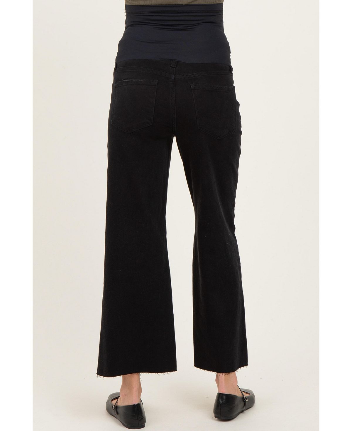 Pinkblush Women's Raw Hem Crop Wide Leg Jeans view 5 — MAYCSS fashion products