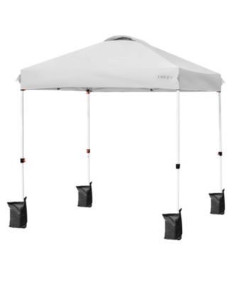 6.6  x 6.6 Feet Outdoor Pop Up Camping Canopy Tent with Roller Bag