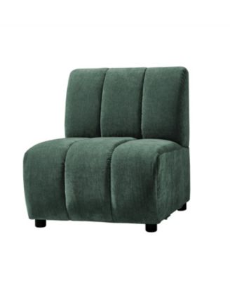 Shalon 28 inches Modern 1-Piece Chenille Channel Tufted Sofa