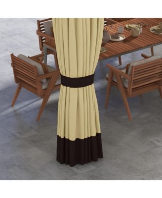 10' x 12' Double Roof Outdoor Gazebo with Netting and Curtains