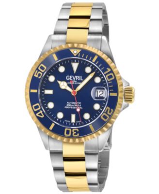 Men's Wall Street Swiss Automatic Two-Tone SS/IPYG Bracelet Watch