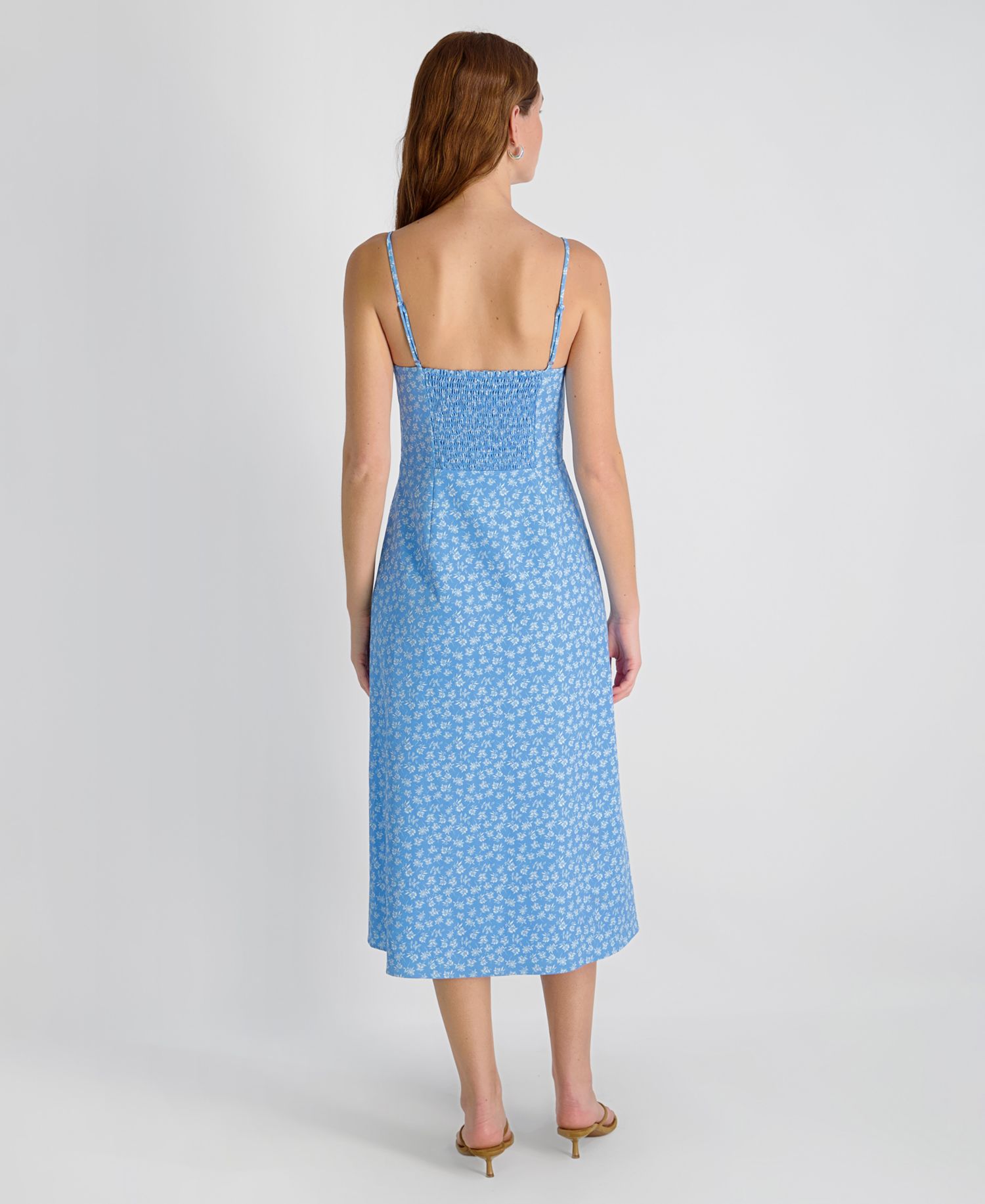 Women's Sleeveless Side Slit Midi Dress