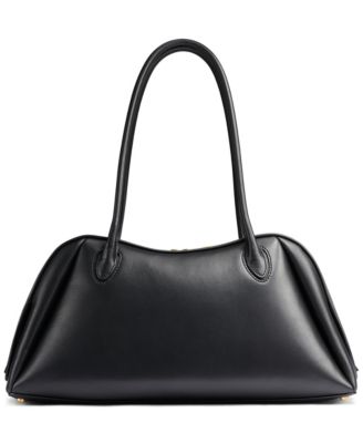 Donna Karan New York Terry Large Leather Shoulder Handbag - Macy's