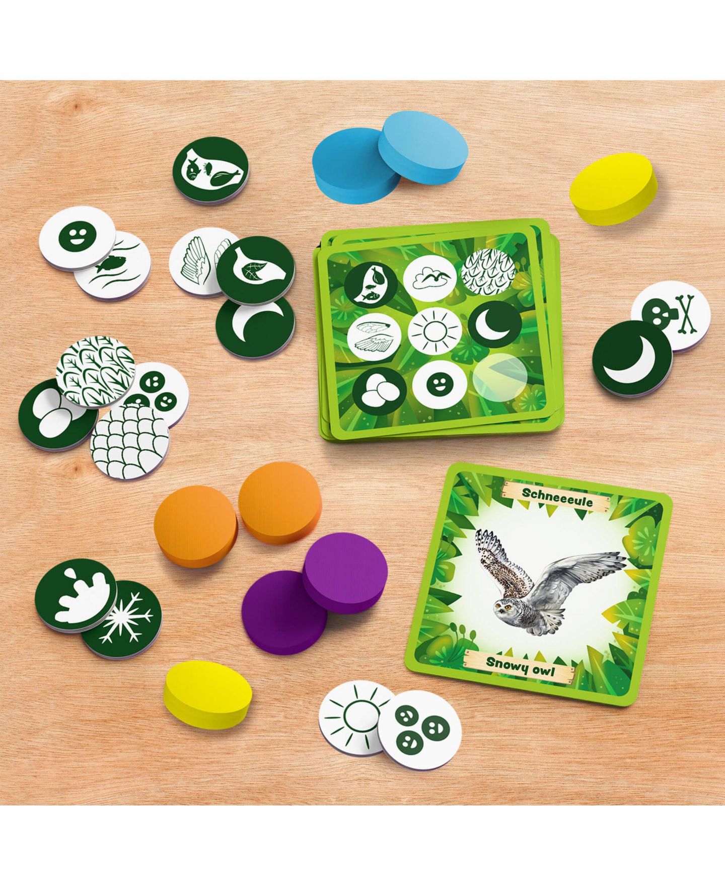 Детские настольные игры Haba Animals of the World Bingo 64-Piece Board Game, Ages 8+, цвет: Зелёный — фото 6