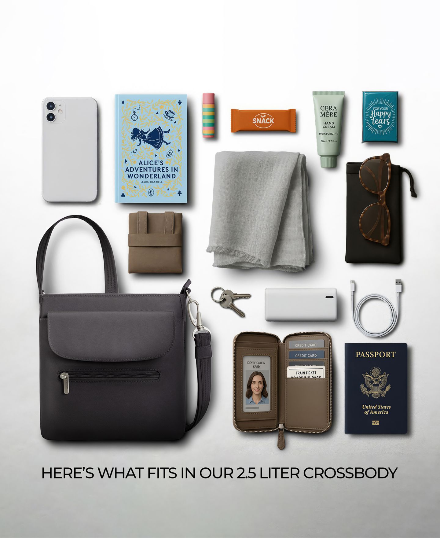 Сумка Travelon Anti-Theft Classic Mini Shoulder, цвет: Чёрный — фото 11