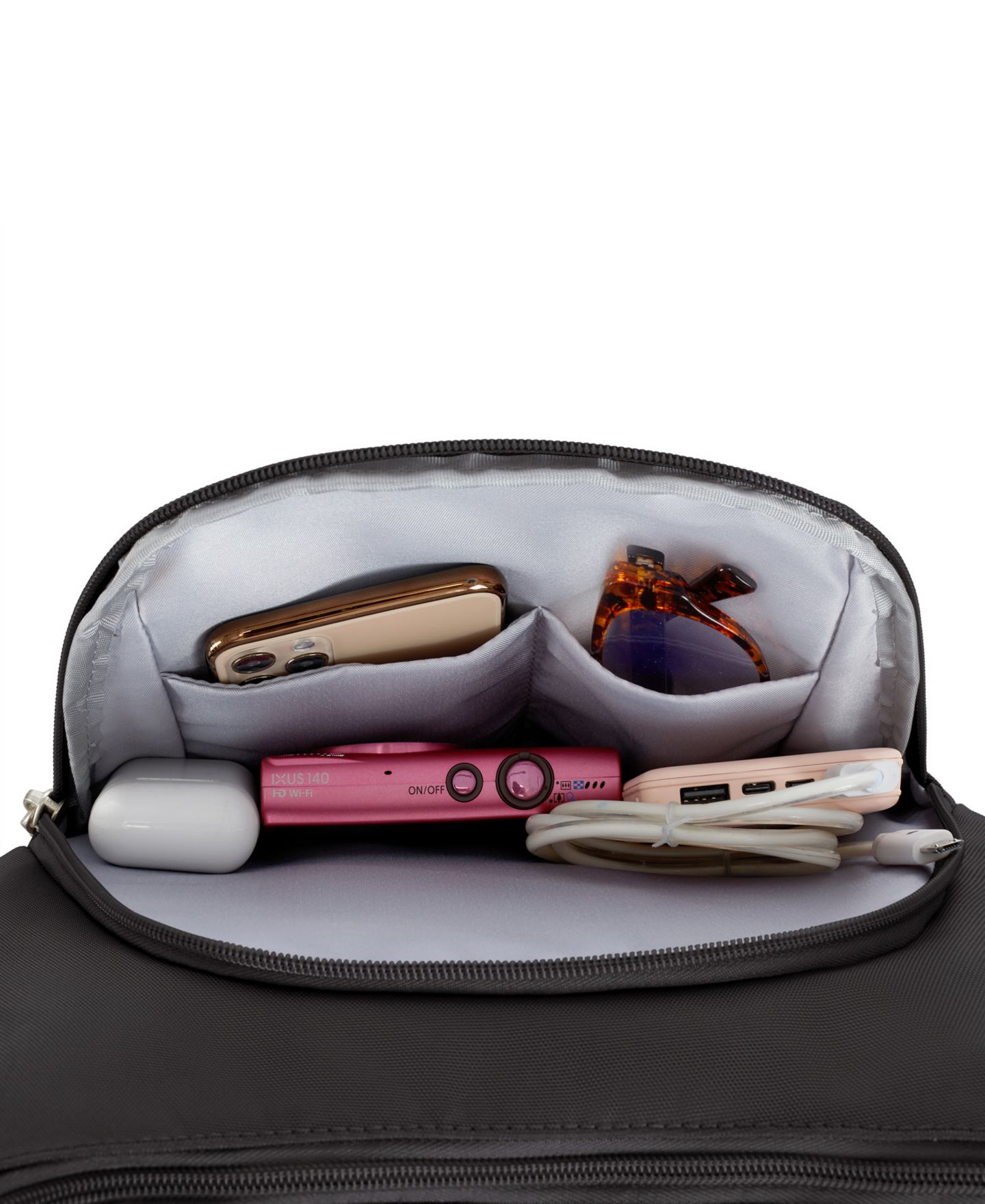 Женская сумка Travelon Anti-Theft Classic Crossbody Bucket, цвет: Чёрный — фото 9