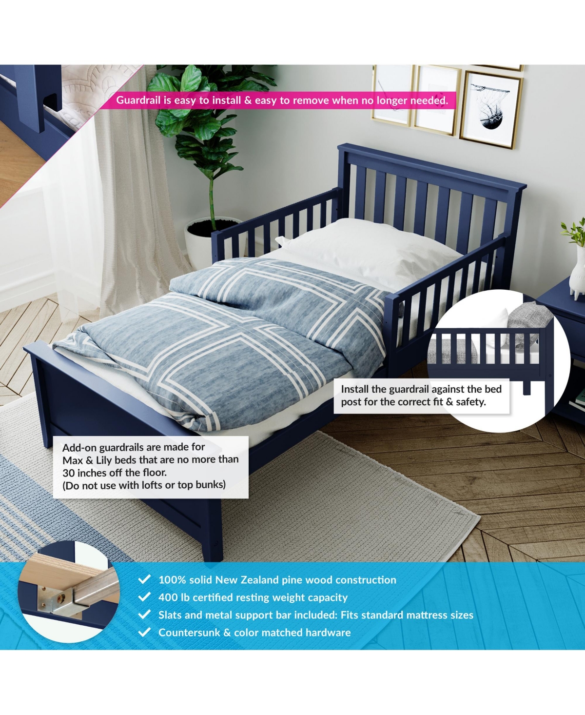 Max and Lily with Single Guard Rail