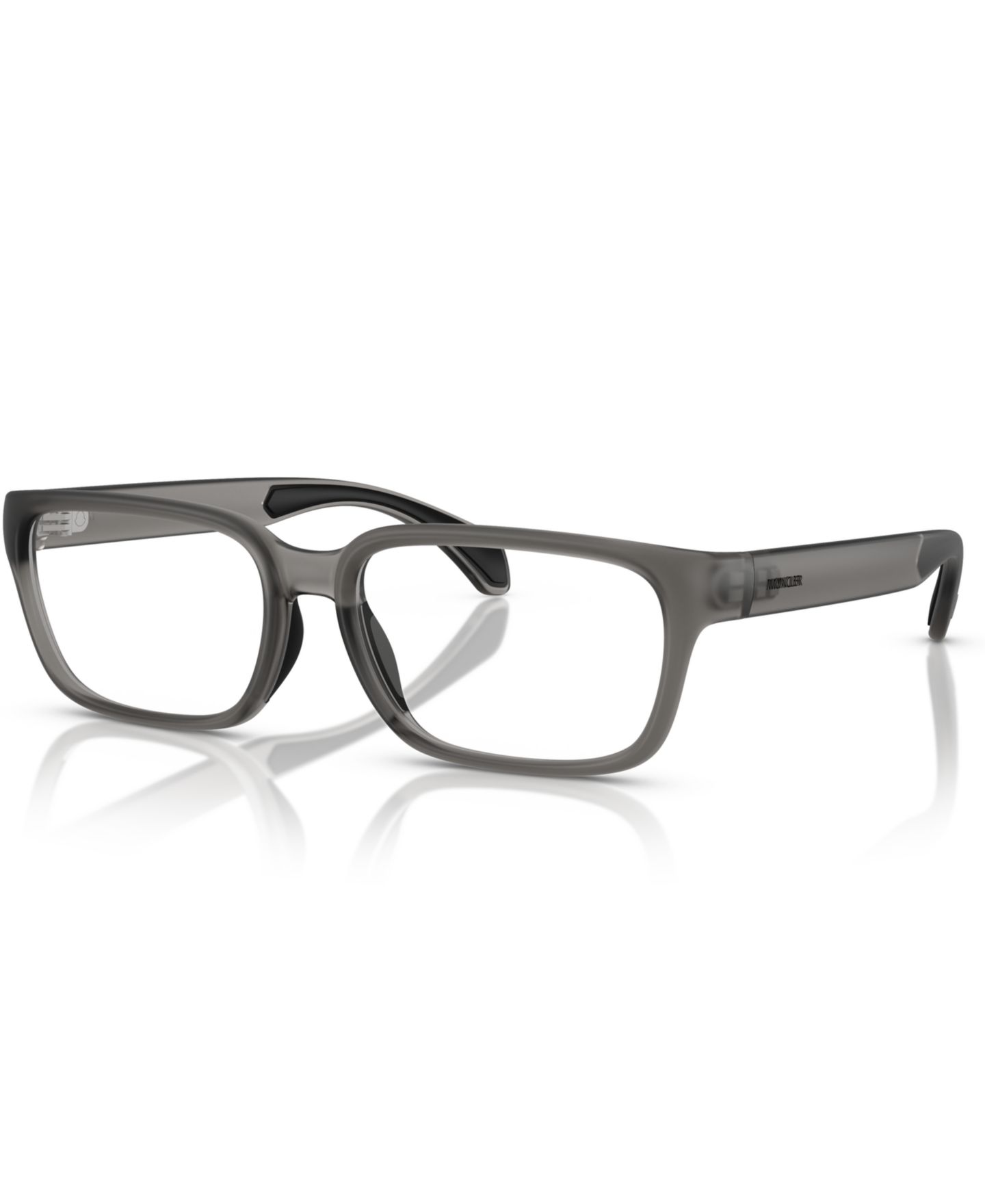 Очки Moncler Rectangle Unisex Eyeglasses, ME3001, цвет: Матовый серый — фото 1