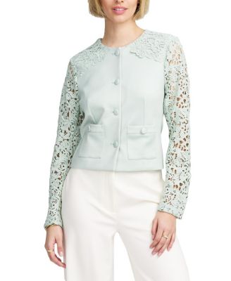 Women's Lace Satin Jacket
