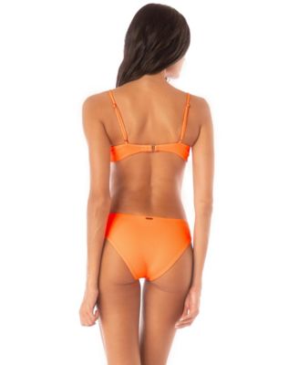 Women's Neon Orange Flirt Bikini Bottom