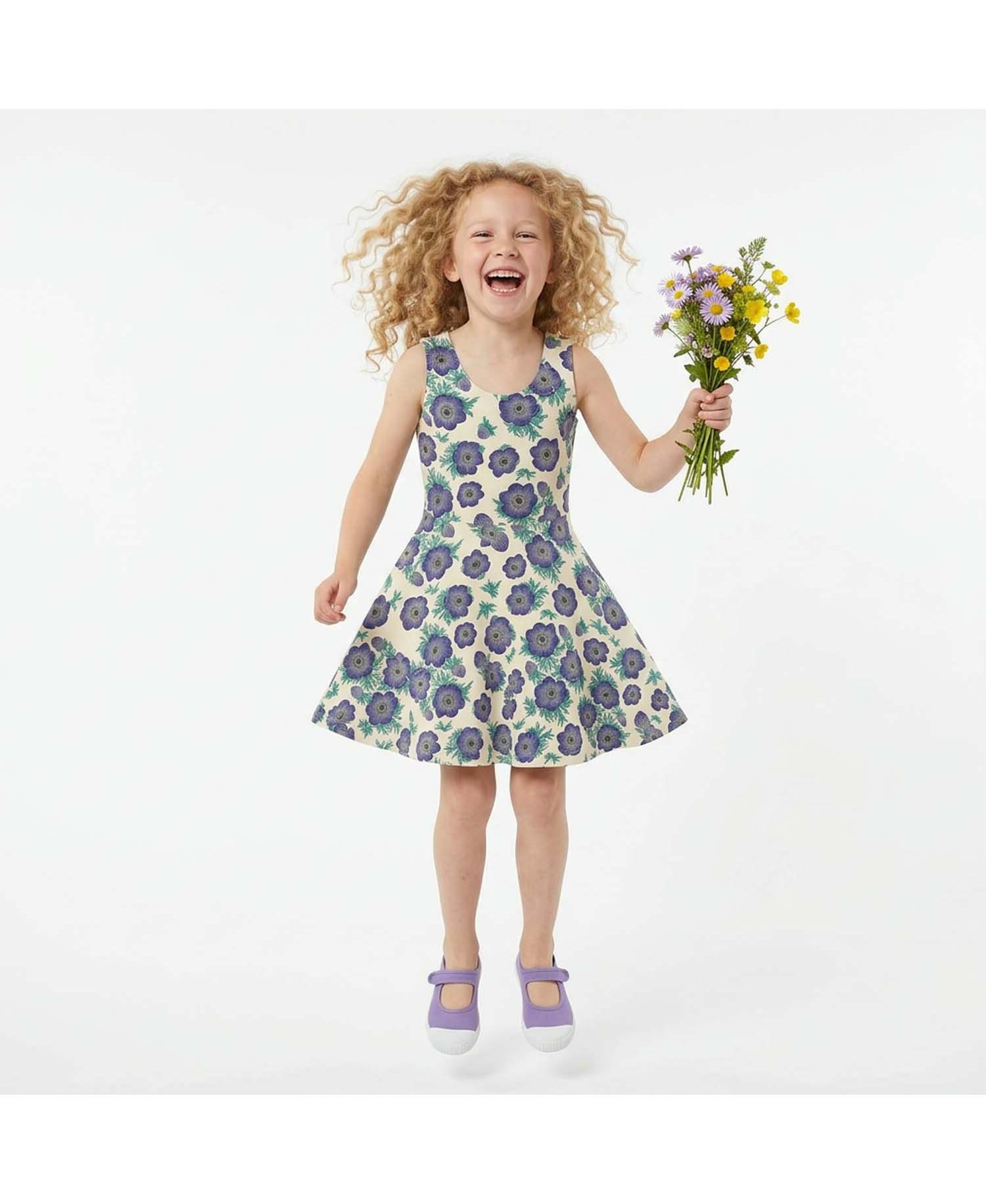 Girls Toddler Fair Trade Organic Cotton Print Sleeveless Twirl Dress