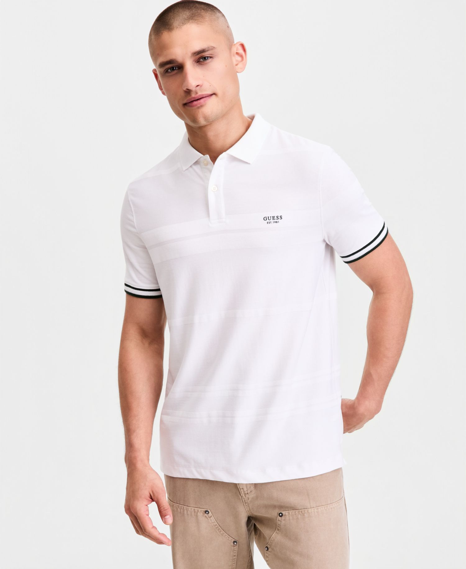 Men's Jacquard Detailed Polo Shirt