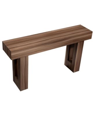 63 Inch Console Table Farmhouse Desk Behind the Couch Wooden Rectangle