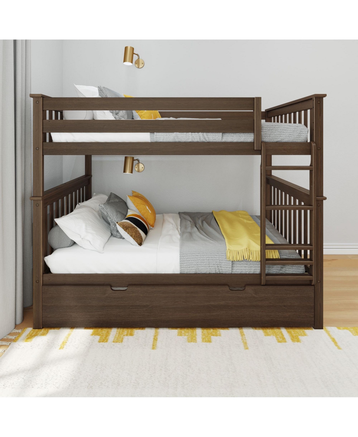 Max & Lily Full Over Bunk Bed With Trundle