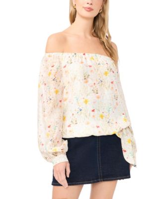 Women's Off-The-Shoulder Long-Sleeve Blouse