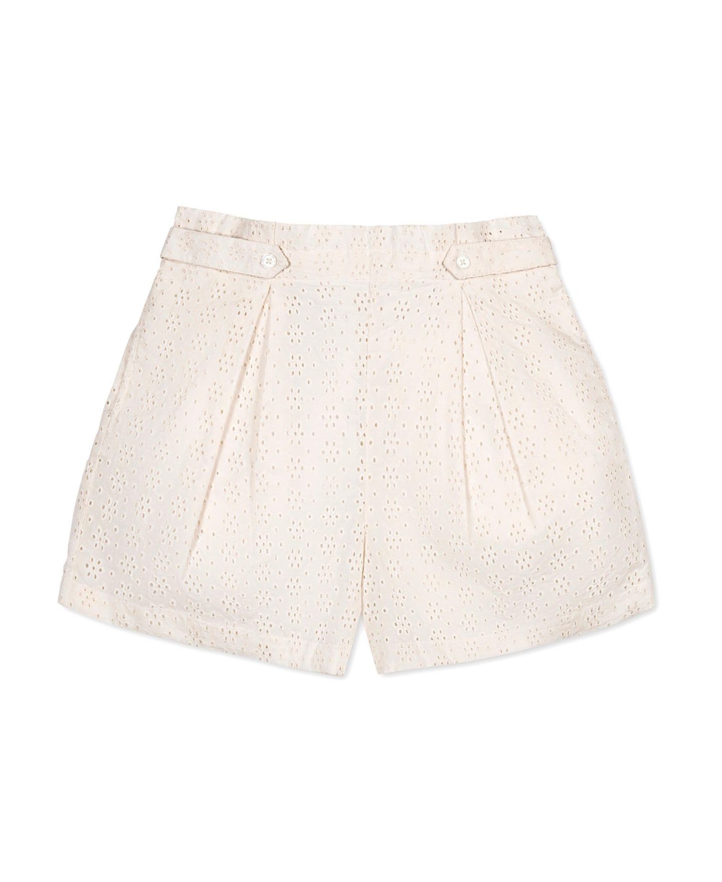Женские шорты Hope & Henry Organic Eyelet Button Tab Short, цвет: Натуральный — фото 5