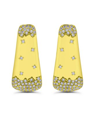 Christian Siriano New York 14k Gold-Plated Sprinkle Pave Post Earrings - Gold