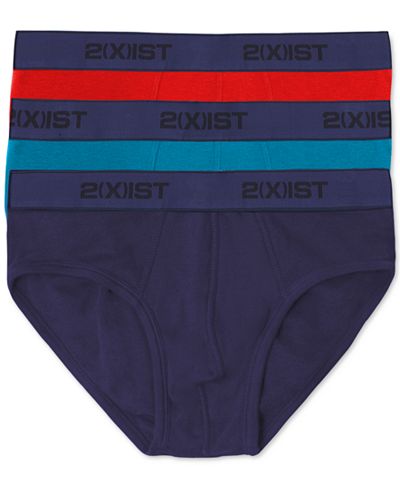 2(x)ist Men's Contour Pouch Briefs, 3-Pack