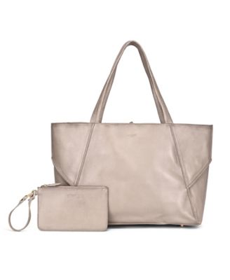 Wishbone Extra-Large Leather Carryall Tote Handbag