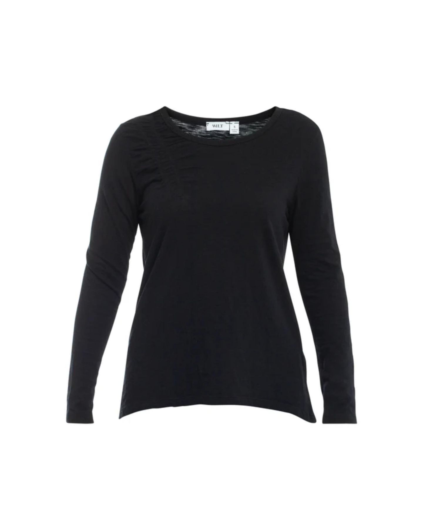 Женская футболка WILT Clothing Wide Neck Long Sleeve, цвет: Чёрный — фото 6