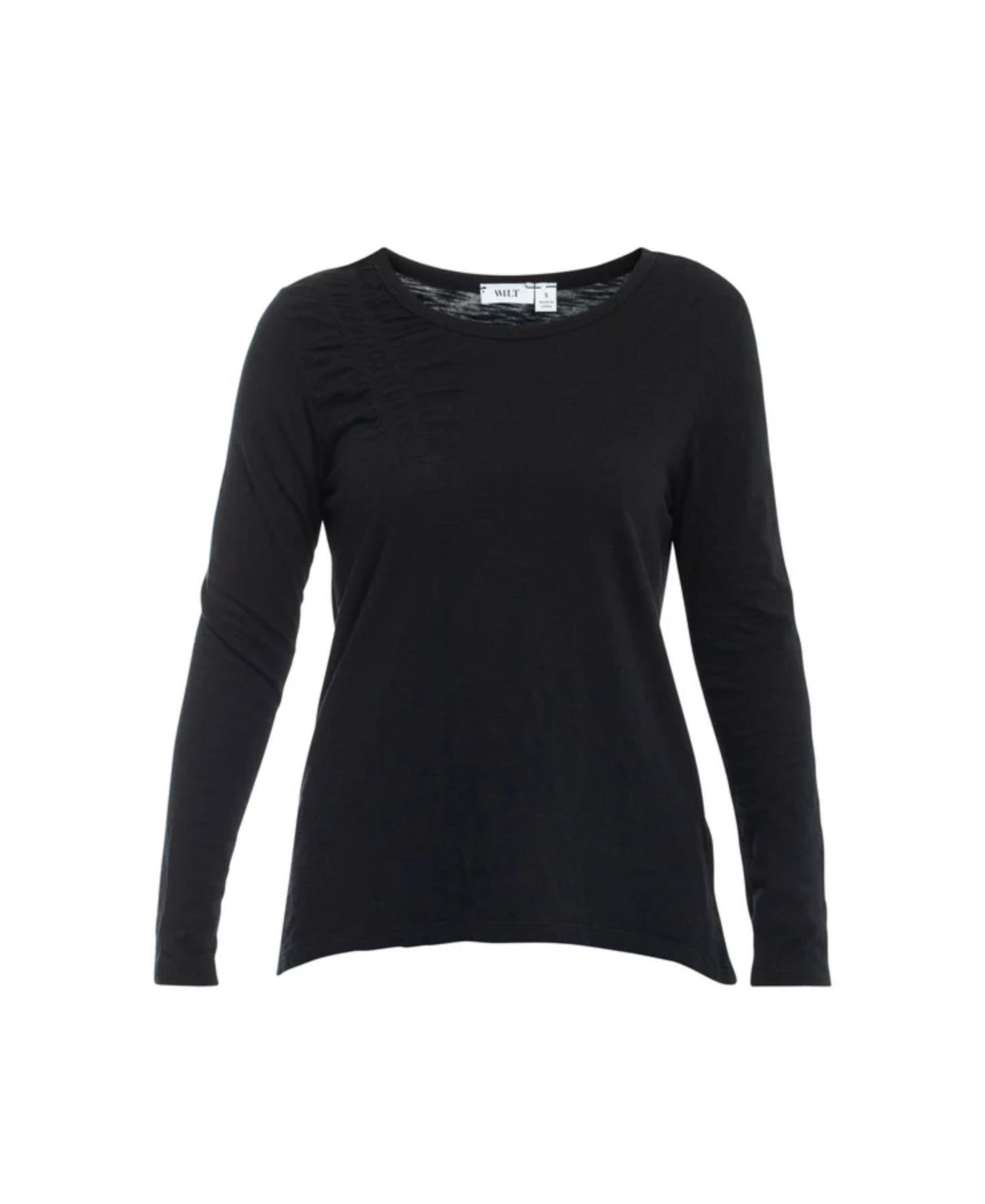 Women's Clothing Wide Neck Long Sleeve Tee