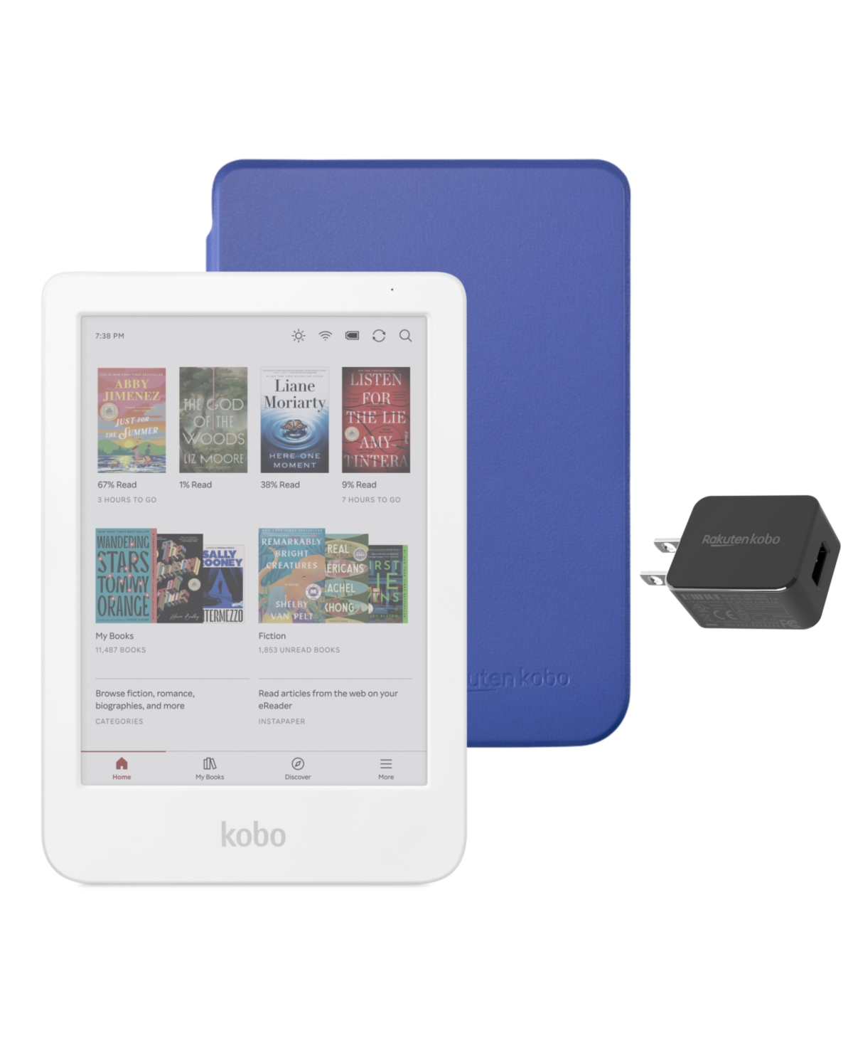 Kobo Clara Color Waterproof E-Reader, 6", 16GB - Cobalt blue
