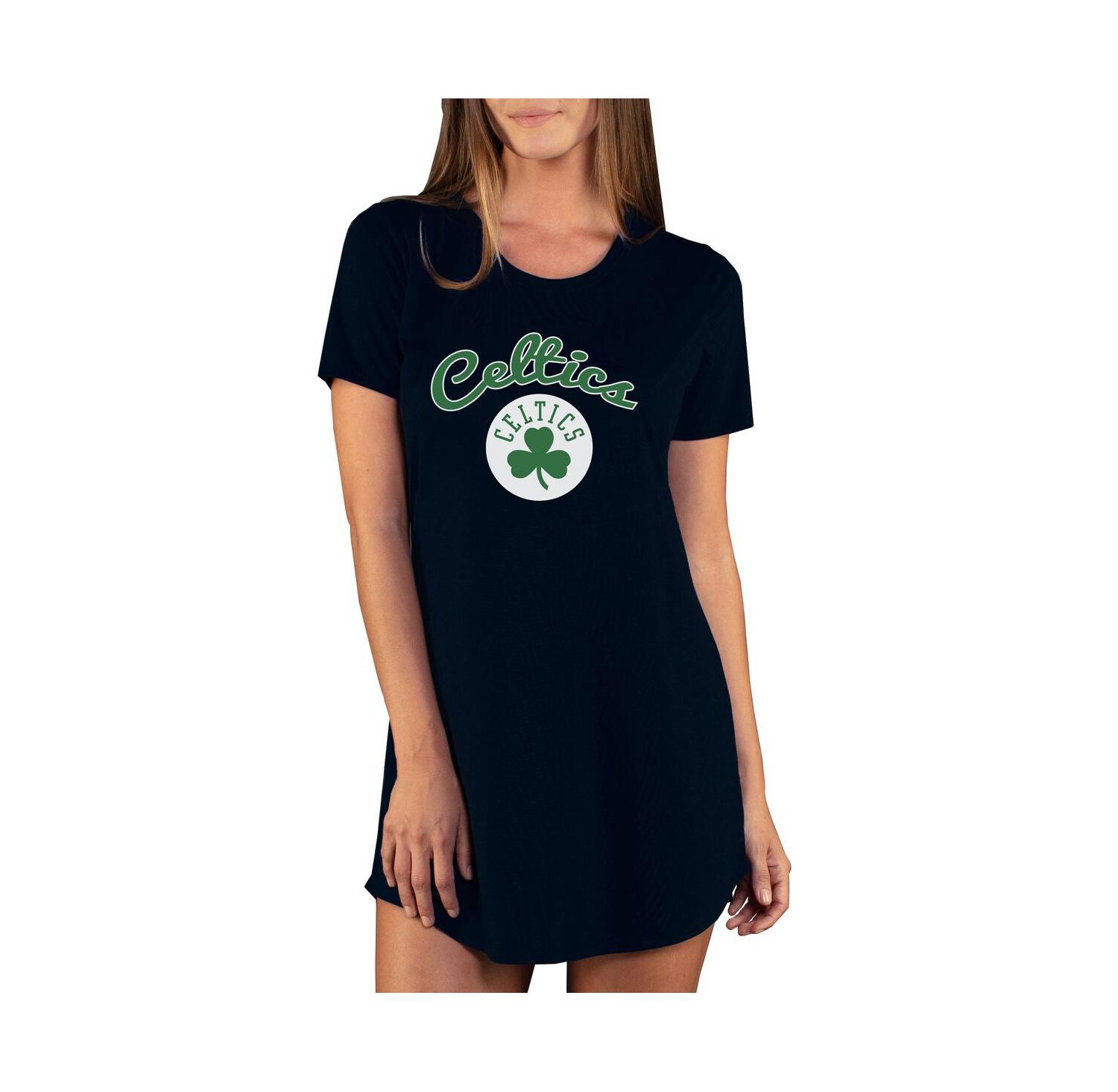Women's Black Boston Celtics Marathon Knit Nightshirt
