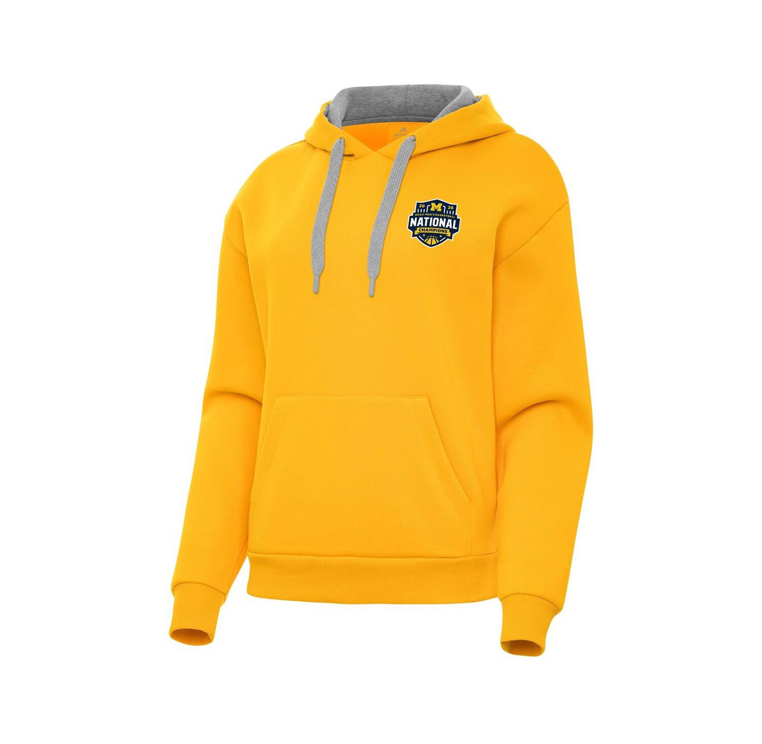 Women's Maize Michigan Wolverines 2026 NCAA Men's Basketball National Champions Victory Hoodie
