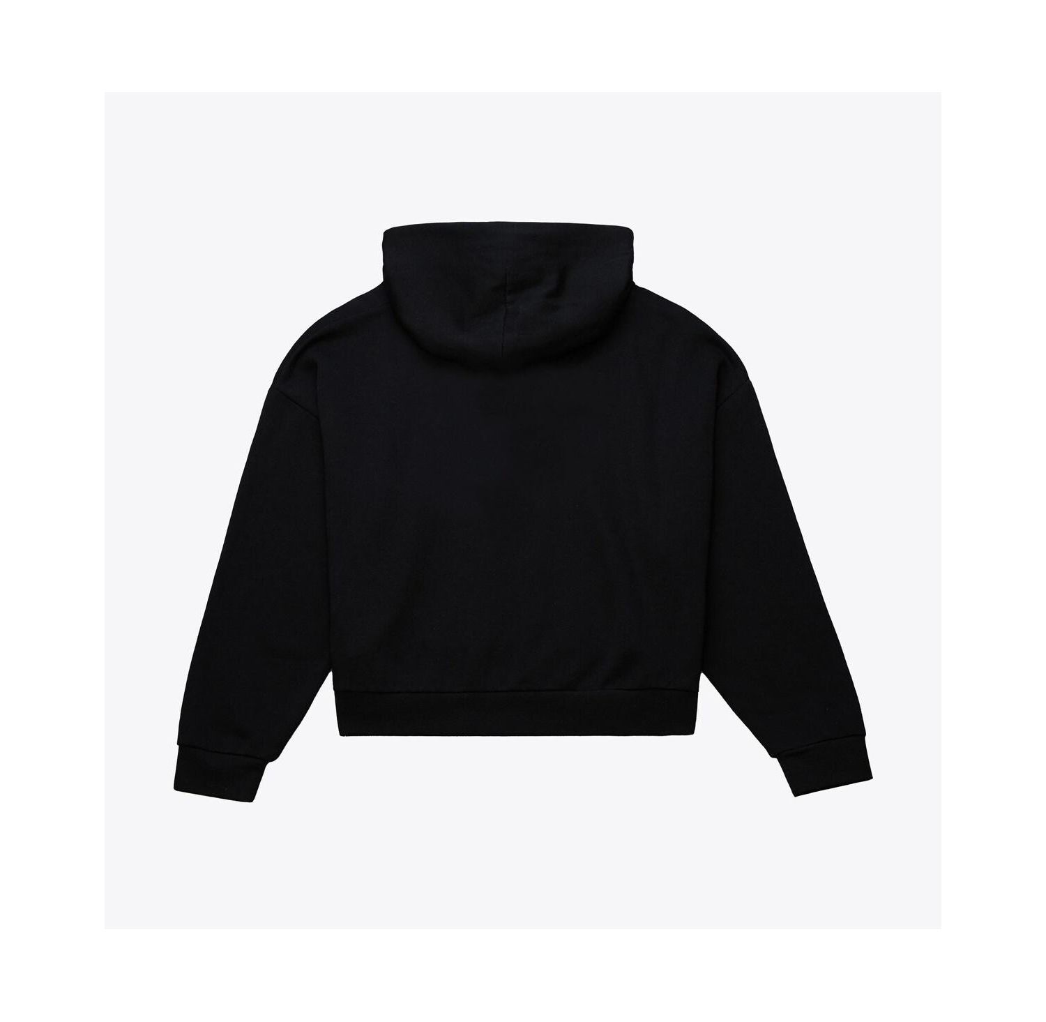 Women's Mitchell Ness Black Los Angeles Dodgers Back 2 Back Trophies Cropped Hoodie