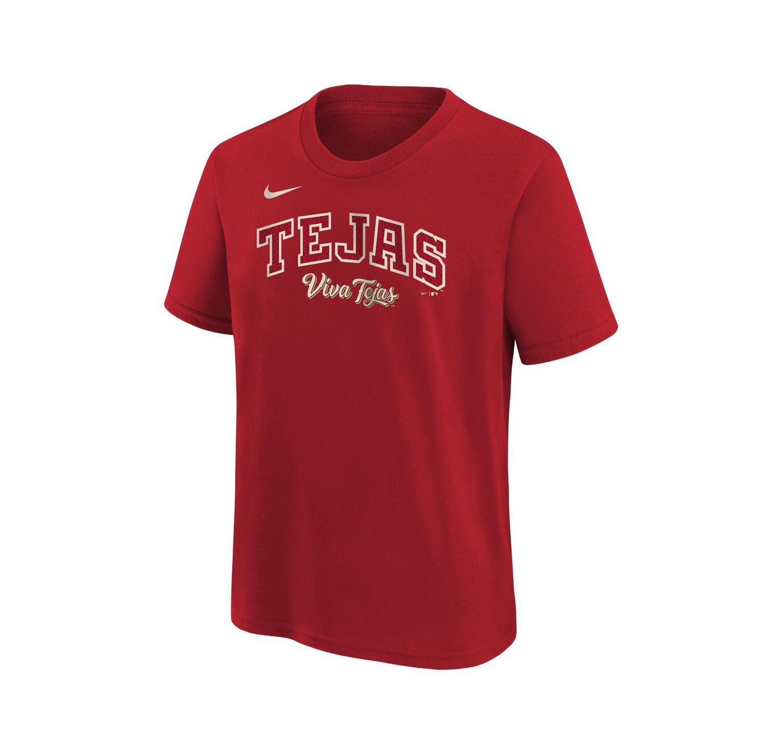 Big Boys and Girls Red Texas Rangers 2026 City Connect Wordmark T-Shirt