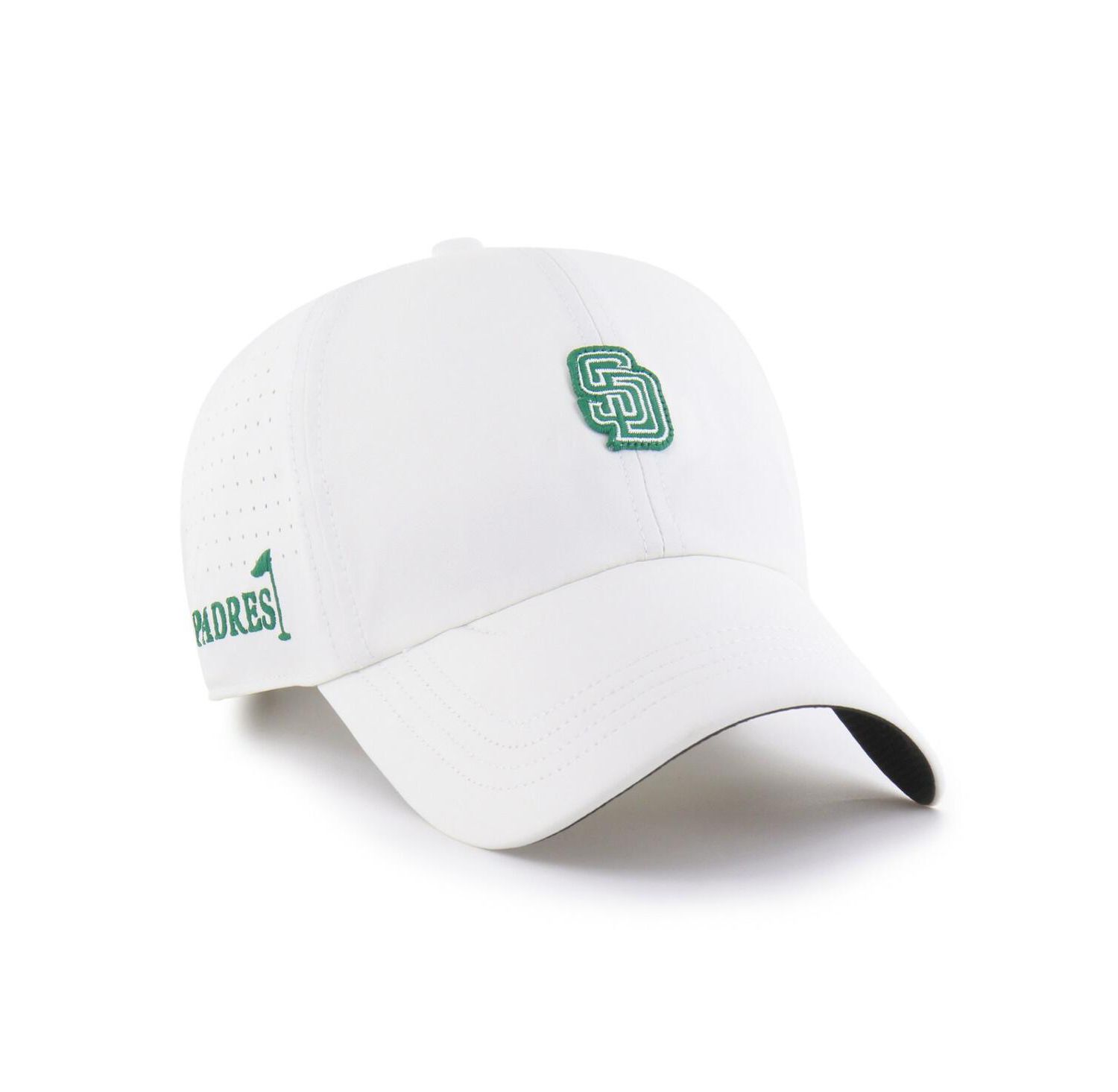 Men's White San Diego Padres Elevated Greens Clean Up Adjustable Hat