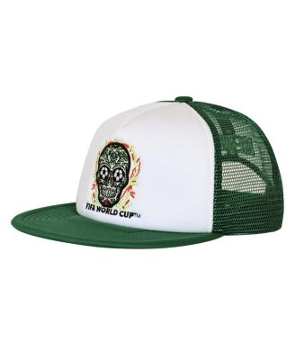 Men's White/Green Mexico National Team Defender Adjustable Trucker Hat