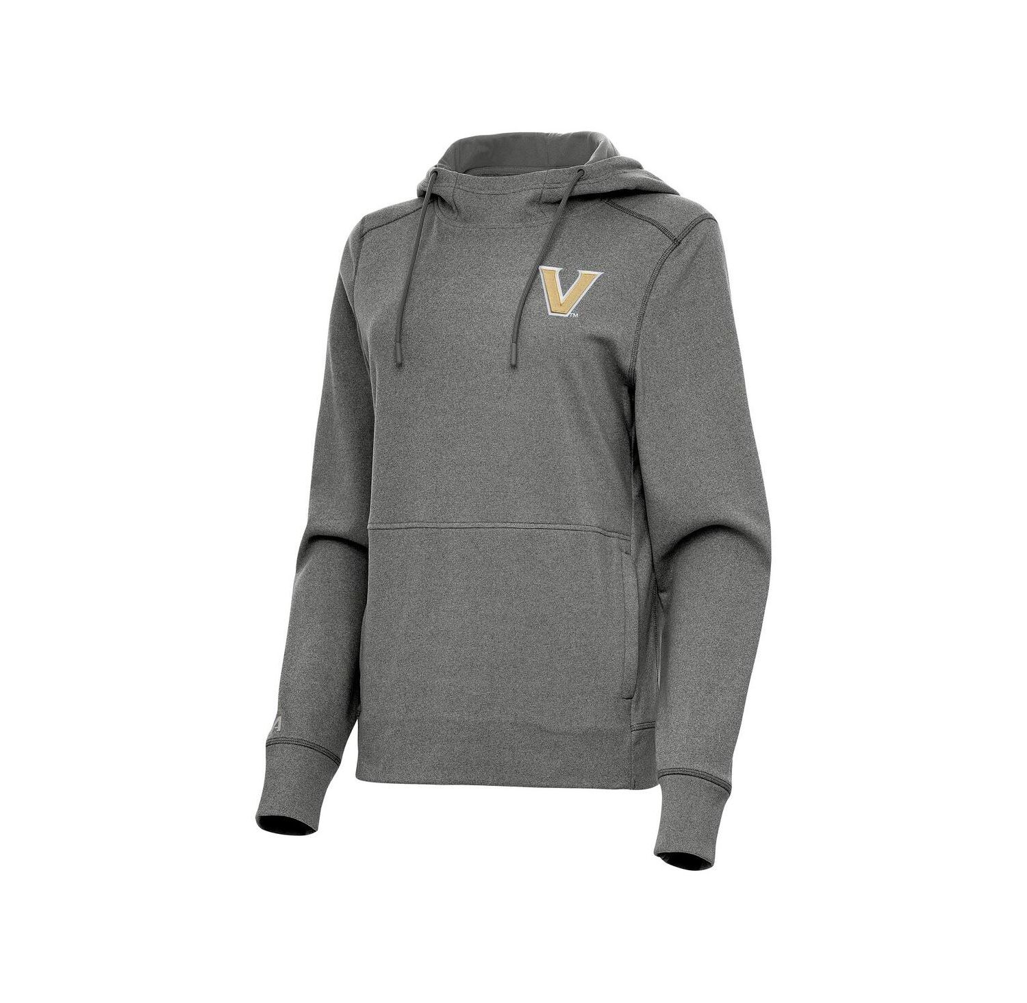 Women's Heather Black Vanderbilt Commodores Justice Pullover Hoodie