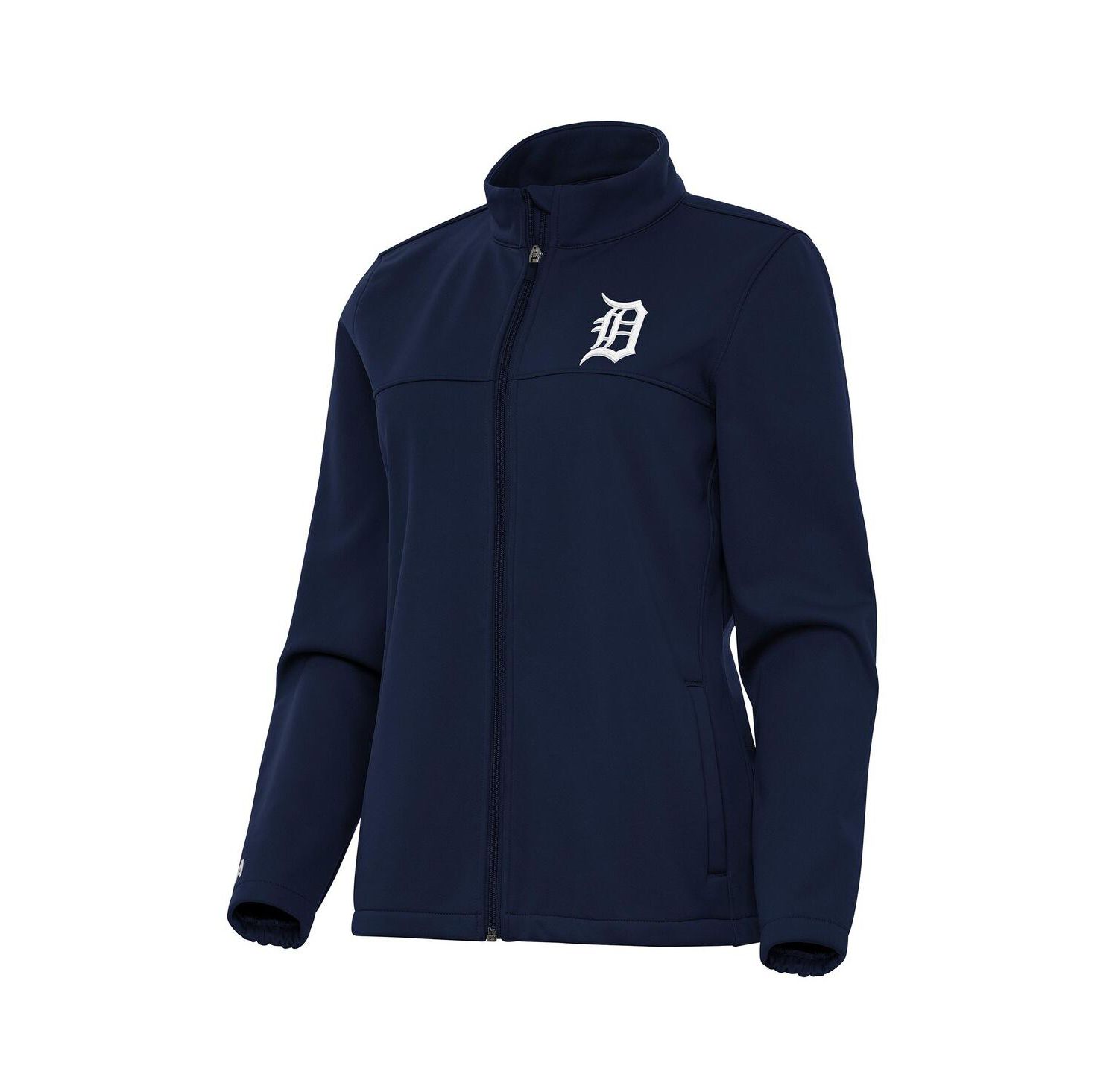 Women's Navy Detroit Tigers Links 2 Golf Full-Zip Jacket